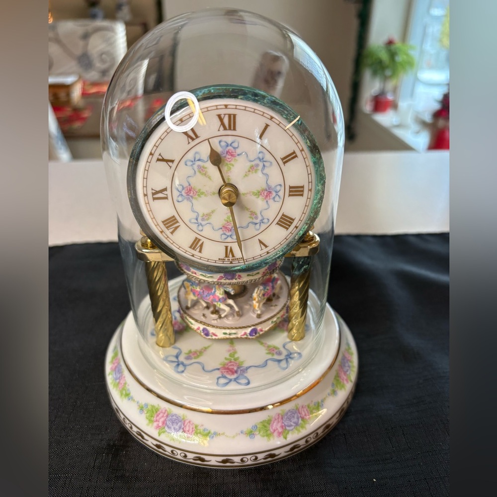 Price Drop🔥🔥Franklin Mint”The Carousel Anniversary Clock” A Collectible Item - Picture 12 of 13
